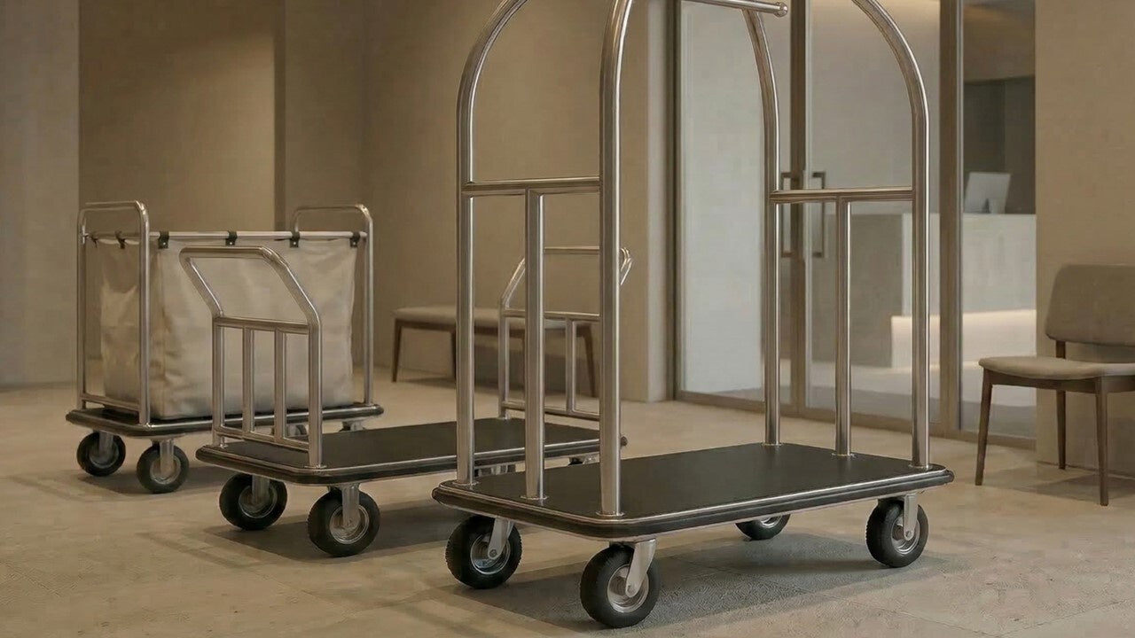 LUGGAGE CARTS · LUGGAGE TROLLEYS · LINEN TROLLEY