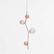 Verdant Vertical, Anthracite Grey powder coated metal, 8, Light Pink