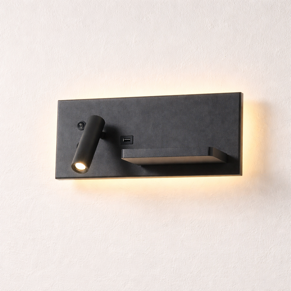 Noa Duo 419, luminaria Tyrval sobre pared cálida neutra